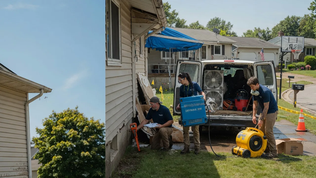 Ceiling Leak Cleanup in Elwood, IN near me